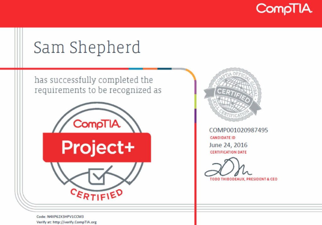 project+ comptia