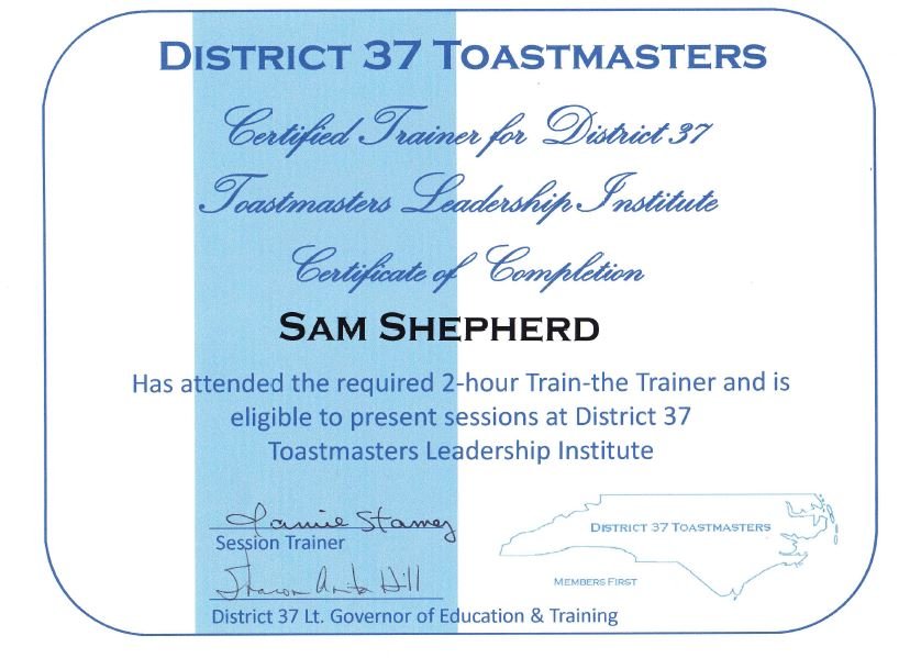 train the trainer certification