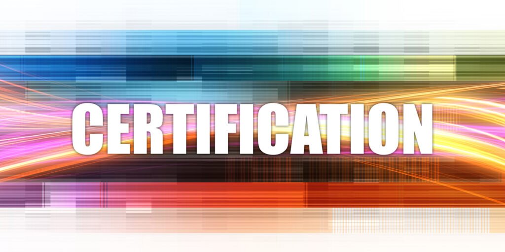 certification corporate concept